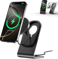 Mag Safe Charging Station with Stand 15W Wireless Charger