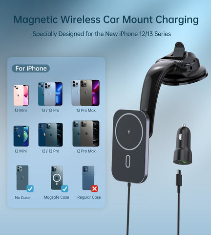 360° Adjustable Magnetic Wireless Car Charger