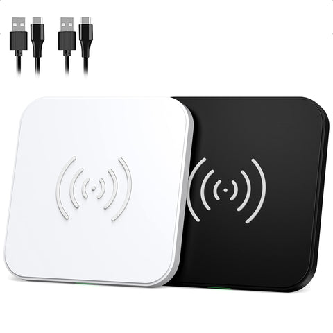 Fast Wireless Charger Charging Pad [2-Pack] Induction Chargers